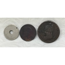 EGYPT AND FRANCE COINS . COLLECTABLE SCARCE COINS